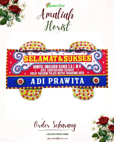 Papan Bunga Ucapan Selamat Bantar Waru